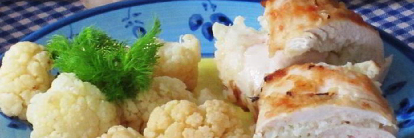 Куриные рулетики с цветной капустой