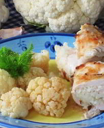Куриные рулетики с цветной капустой