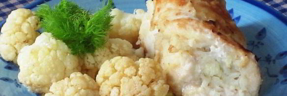 куриные рулетики с цветной капустой