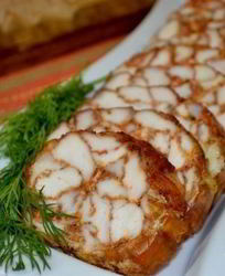 Мясная нарезка из курицы Мраморный рулет