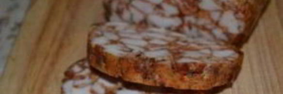 мясная нарезка из курицы мраморный рулет