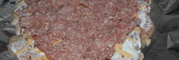 мясной рулет мозайка