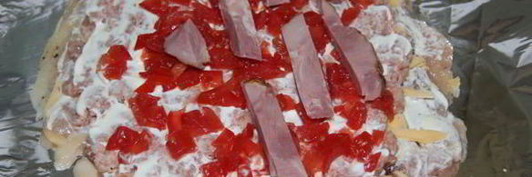 мясной рулет мозайка