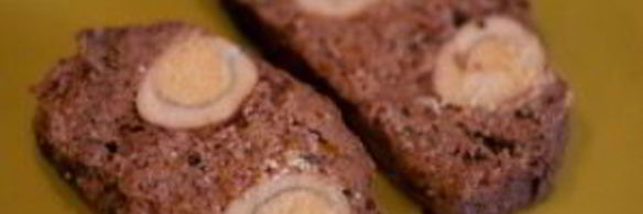 мясной рулет с перепелиными яйцами