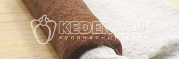 новогодний шоколадный рулет