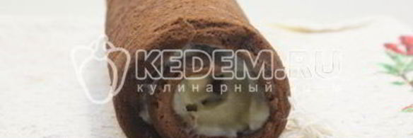 новогодний шоколадный рулет