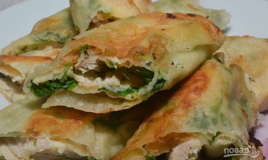 Рецепт рулета из лаваша с грудкой