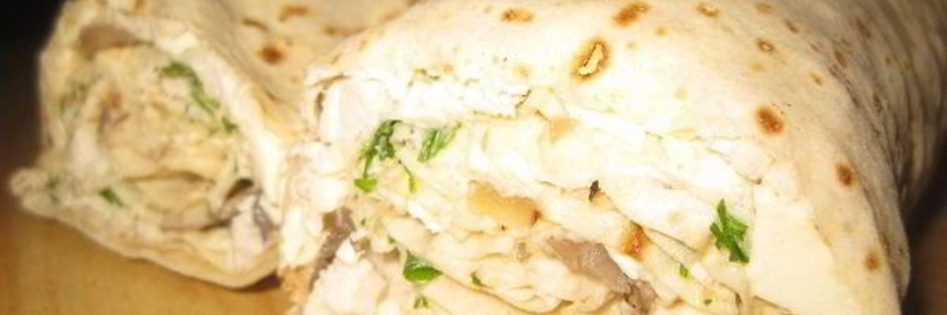 Рулет из лаваша с майонезом