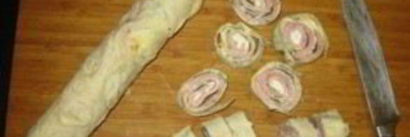 рулет из лаваша с ветчиной и сыром