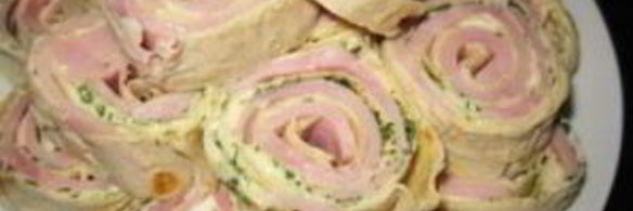 рулет из лаваша с ветчиной и сыром