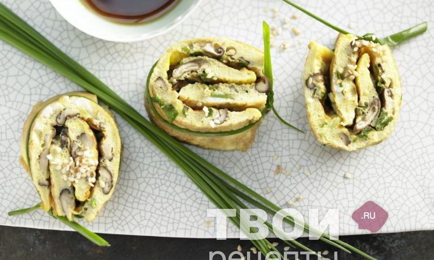 Рецепт рулета из омлета