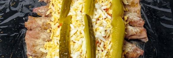 рулет из скумбрии с желатином