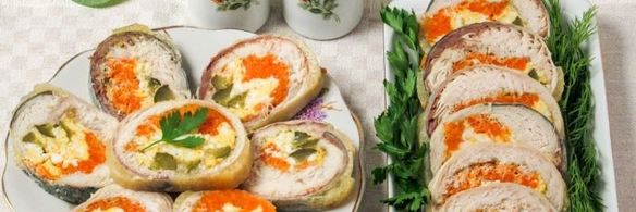 рулет из скумбрии с желатином