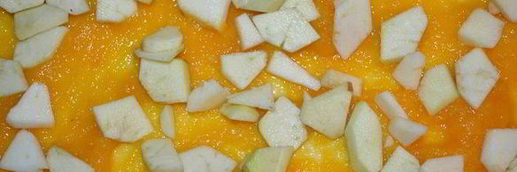 рулет из сметанного теста с тыквенно-яблочной начинкой