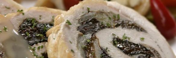 рулет из свинины с черносливом