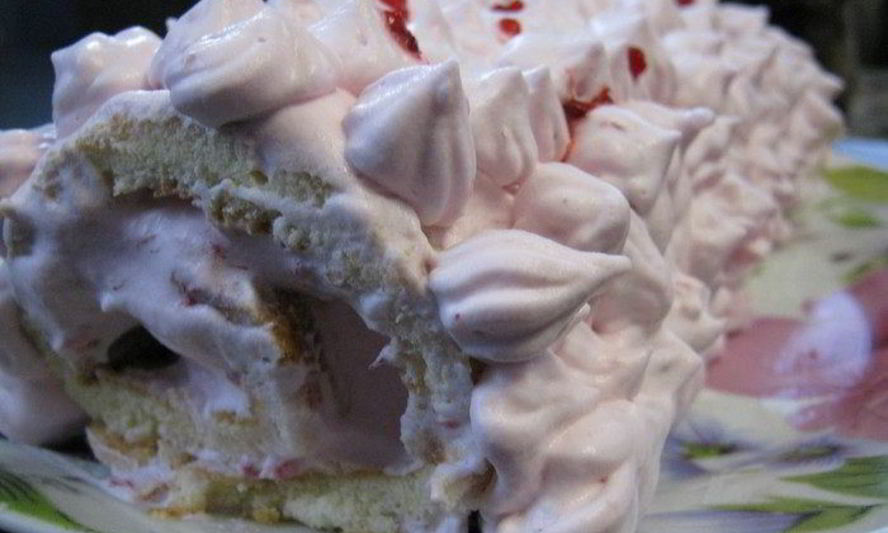 Рецепт рулета клубника со сливками