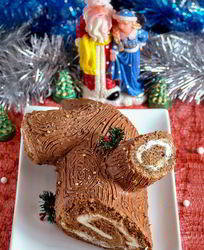 Рулет Рождественское полено