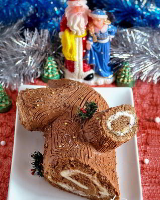 Рулет Рождественское полено