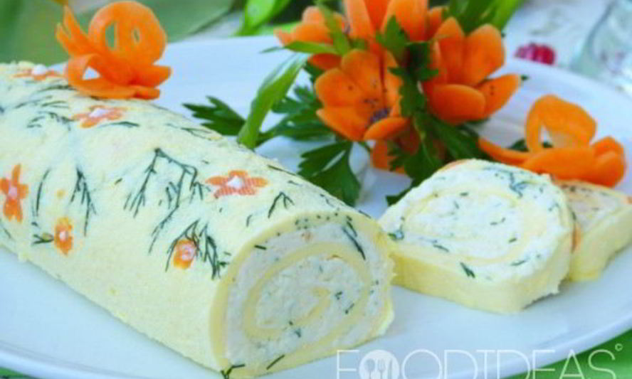 Рецепт рулета с плавленым сыром