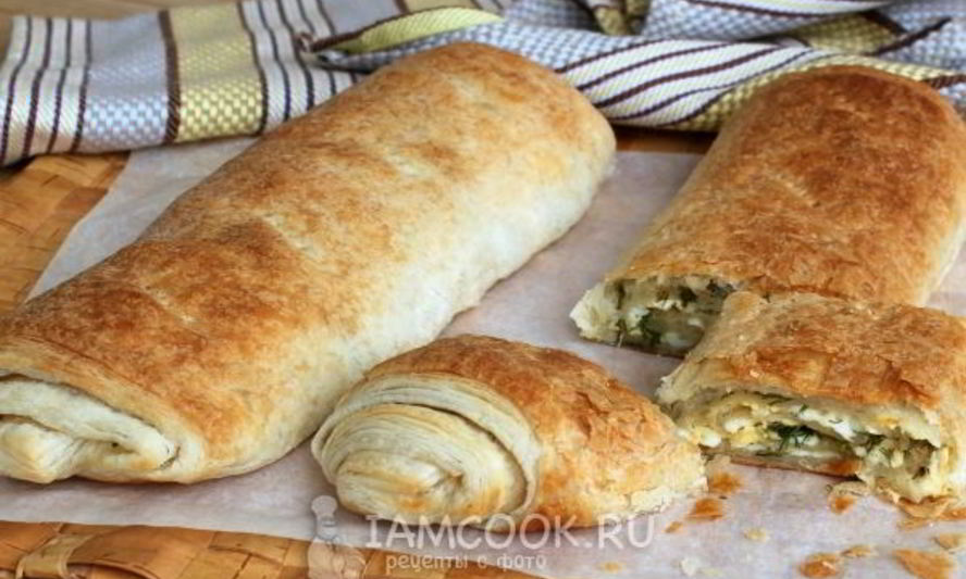 Рецепт рулета с сыром и зеленью