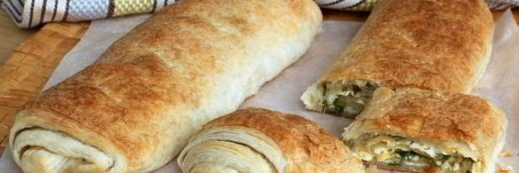 рулет с сыром и зеленью