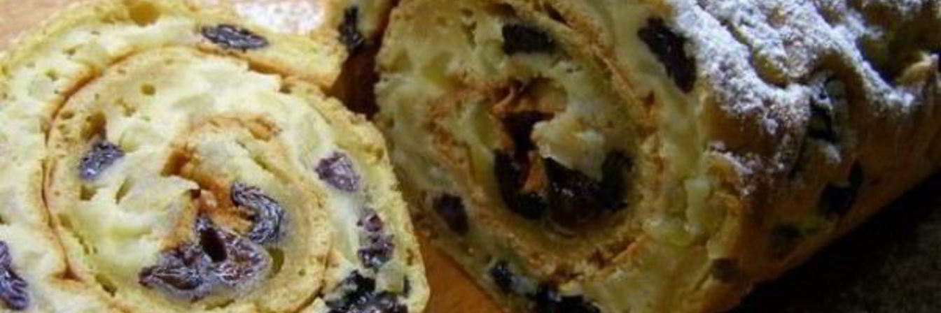 Рулет с яблоками
