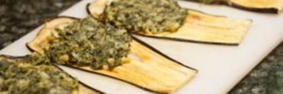 рулетики из баклажанов с фетой