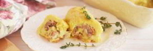 рулетики из картофеля с фаршем