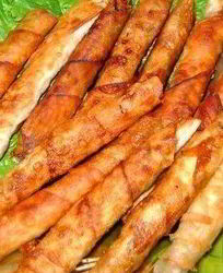 Рулетики из тонкого лаваша с мясной начинкой