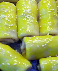 Рулетики с курицей