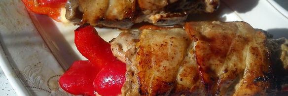 рулетики с сыром и перцем