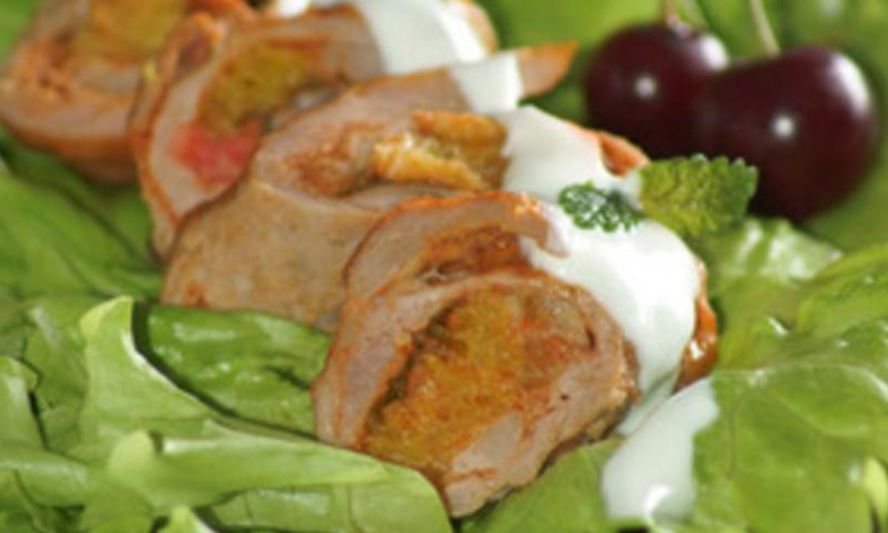 Рецепт рулетиков свиных с апельсинами