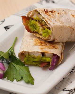 Рулеты из лаваша с курицей