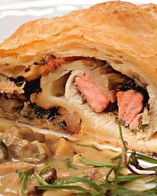 Рыбный рулет с креветками