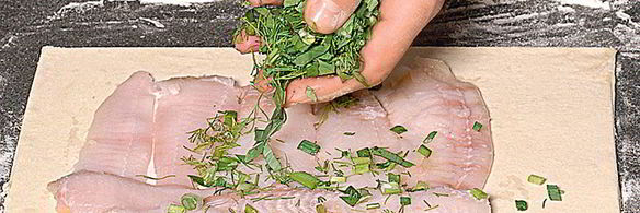 рыбный рулет с креветками