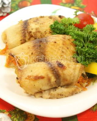 Рыбные рулеты из тилапии