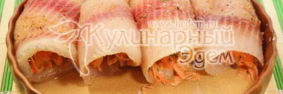 рыбные рулеты из тилапии
