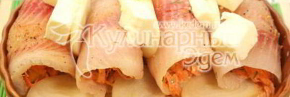 рыбные рулеты из тилапии