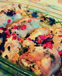 Сочные рулетики из индейки