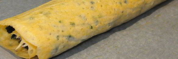 сырный рулет со шпинатом