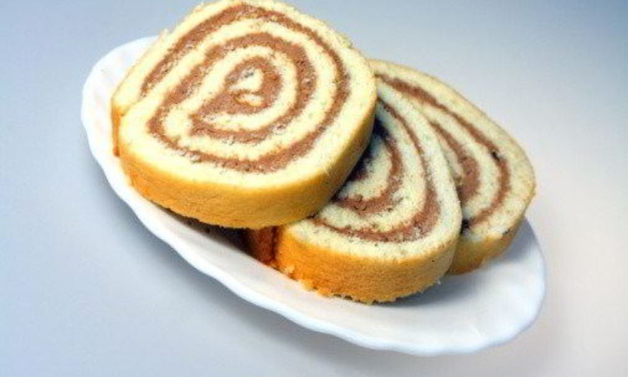 Рецепт тыквенного рулета с шоколадной пастой