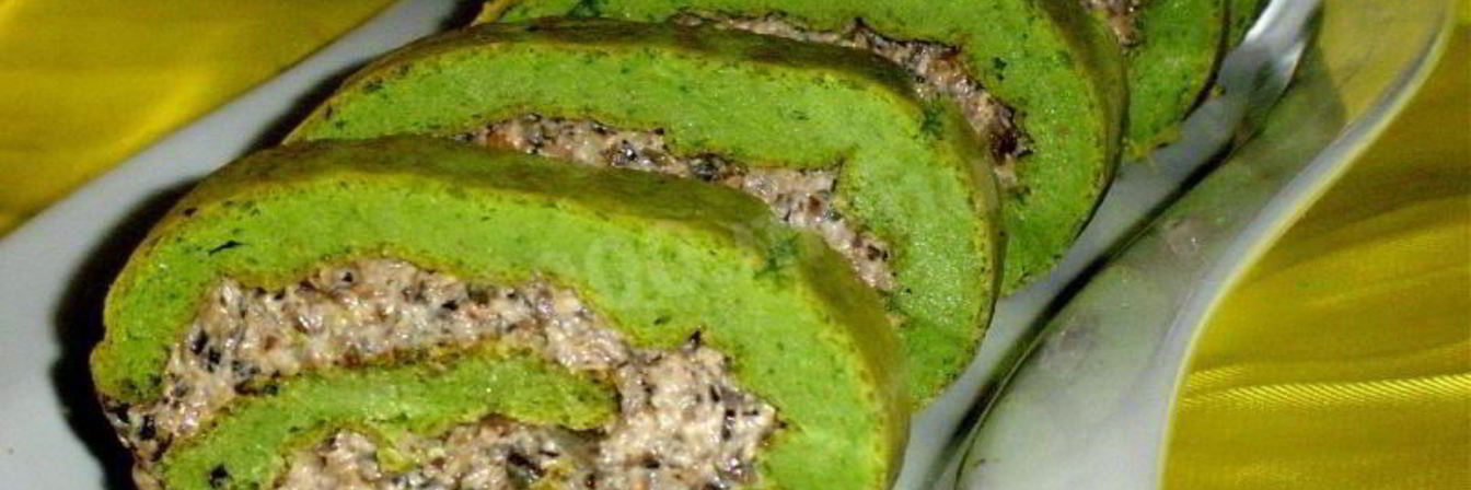 Закусочный рулет Зеленый-презеленый