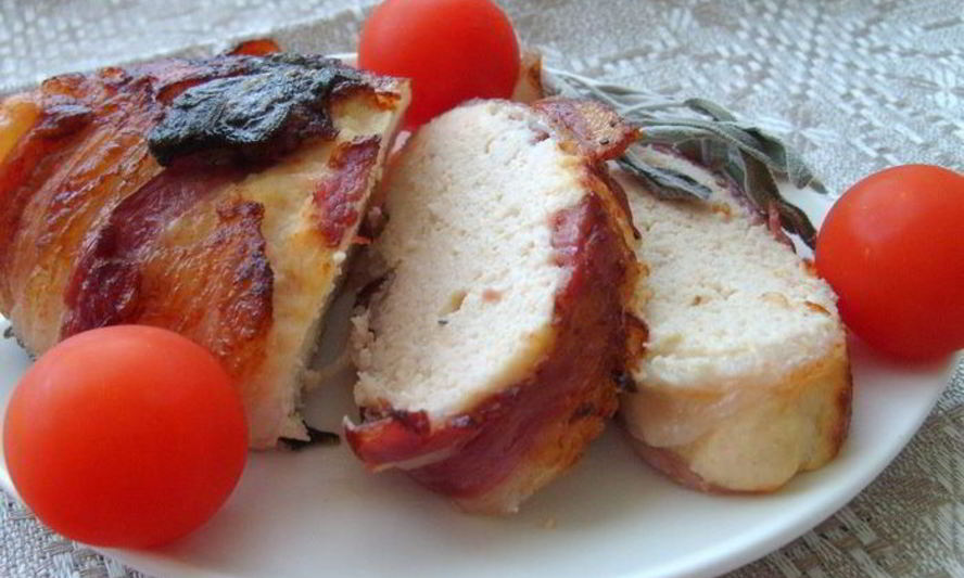 Рецепт запеченного куриного рулета с рикоттой