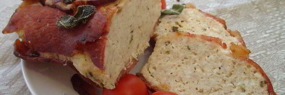 запеченный куриный рулет с рикоттой