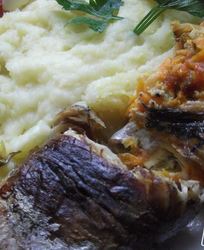 Запеченные рулеты из скумбрии