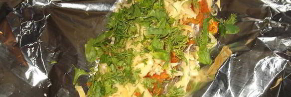 запеченные рулеты из скумбрии