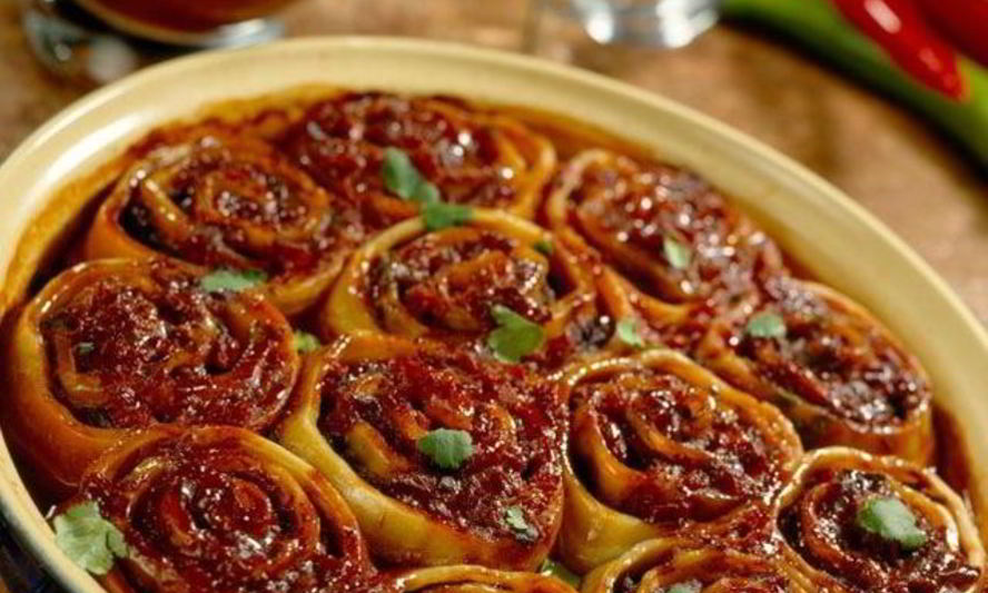 Рецепт запеченых рулетов с мясом