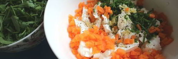 зеленый рулет на белках