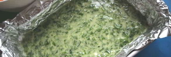 зеленый рулет на белках