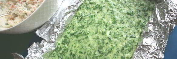 зеленый рулет на белках